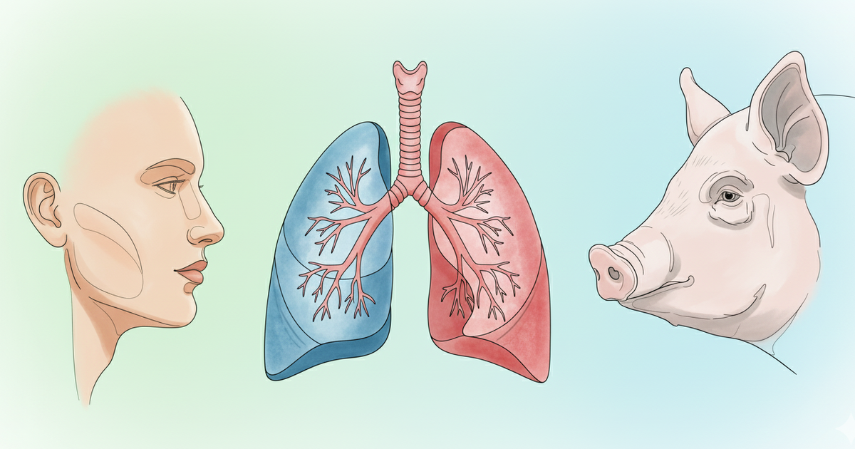 Prvy clovek s prasacimi plucami Experiment meni medicinu