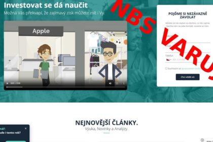 NBS varuje pred pochybnym financnym vzdelavanim