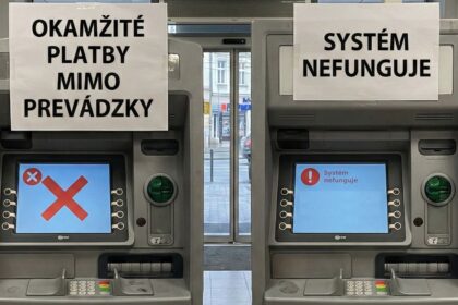 Velka slovenska banka mala vypadok platby