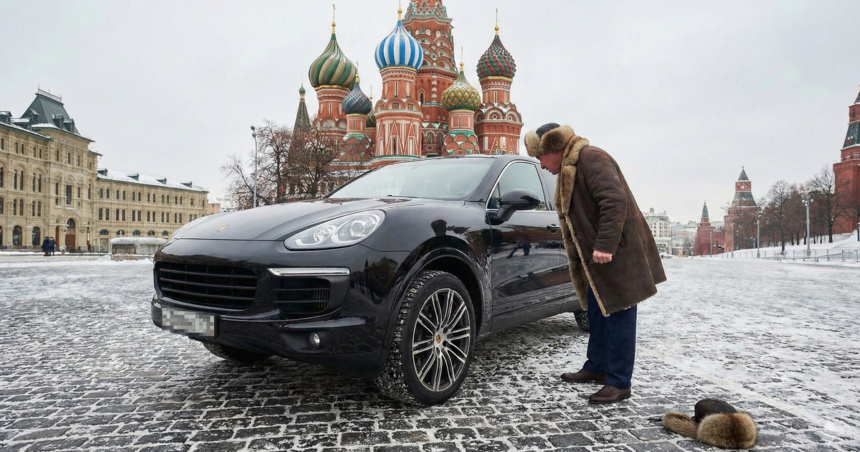 Stovky ruskych vozidiel Porsche nahle zastavili