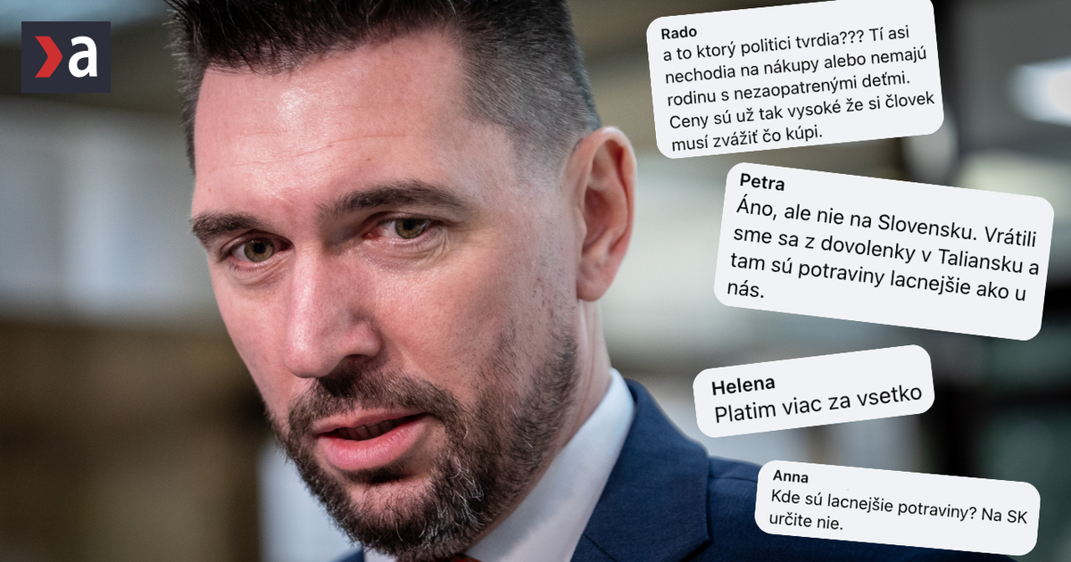 Minister Takac vraj v obchode plati o 17 eur menej Mama dvoch deti mu odkazuje Musim studovat akciove letaky a maso je pre nas