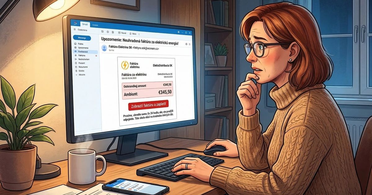 Pozor na falosne faktury za elektrinu Priloha spusti kradnutie citlivych udajov