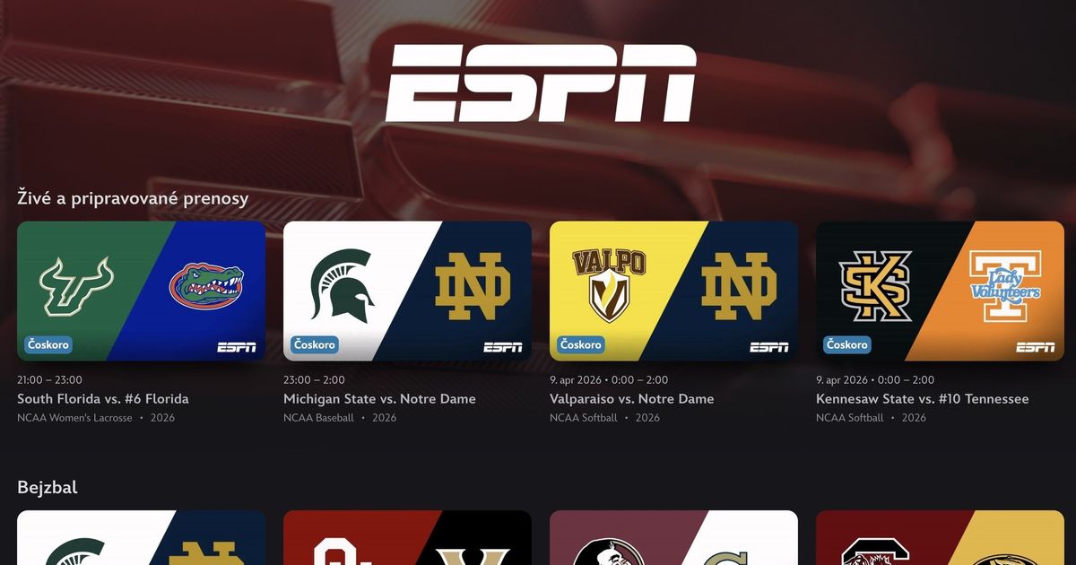 Disney posilnuje sport Na Slovensku sluzba spristupnila obsah z popularnej stanice