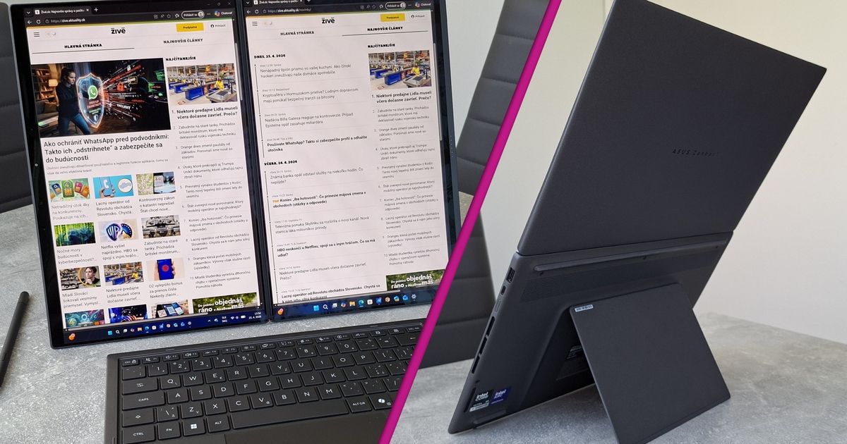Toto je jeden z najinnovativnejsich notebookov sucasnosti Ma rovno dva displeje