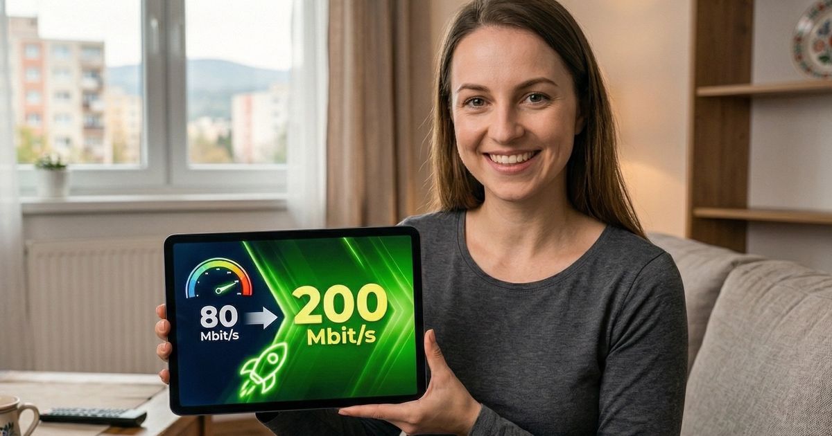 Velka zmena Tento opertor vyrazne urychluje internet Az viac ako dvojnasobne bez zmeny ceny
