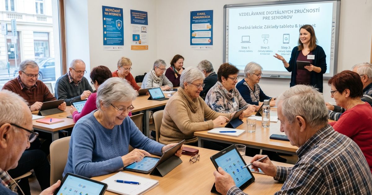 Bezplatne skolenia pre seniorov s rozdavanm tabetov sa koncia stat ohlsil ukoncenie registracii