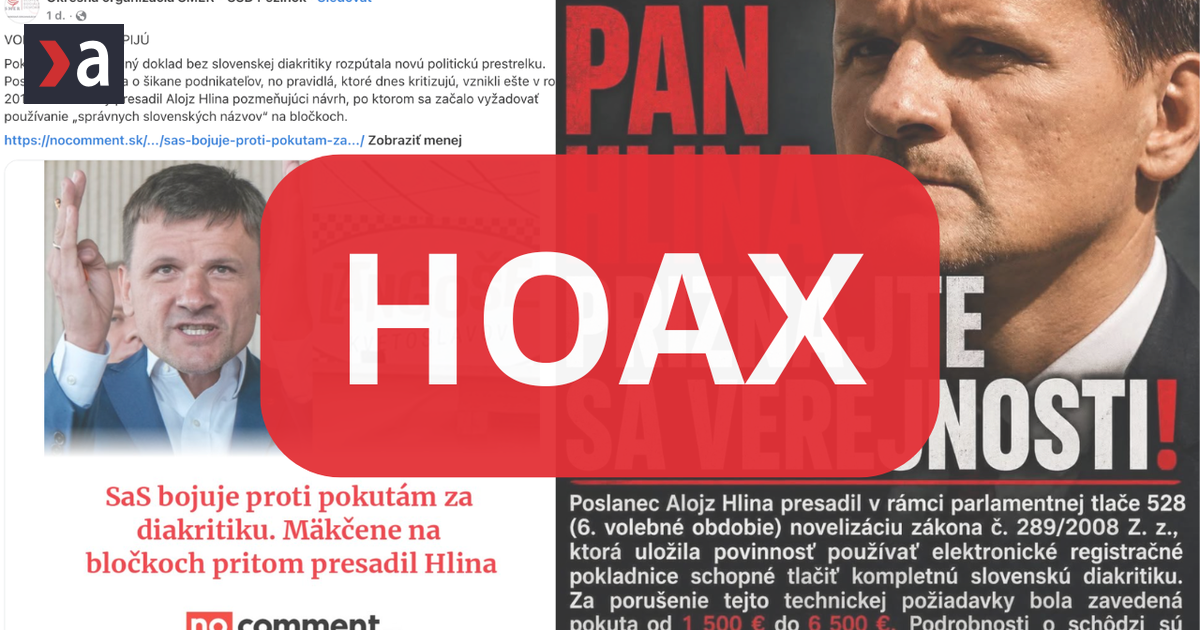 Moze za langosovu pokutu Alojz Hlina Dezinformaciu siri aj Smer zakon pritom presadil jeho minister