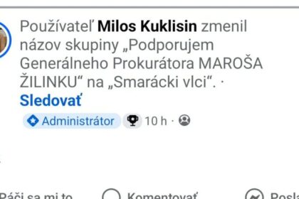 Podporovali Marosa Zilinku dnes su z nich smeracki vlci Ako sa zmenila skupina na Facebooku 1