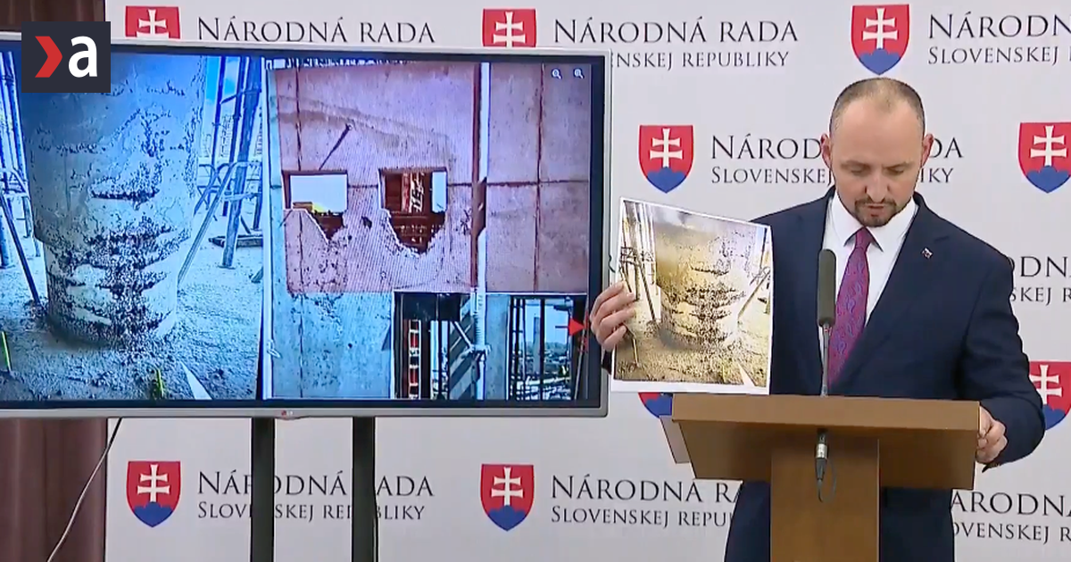 Unikli fotografie stlpov s nekvalitnym betonom Presovska nemocnica moze byt drahsia o 90 milionov