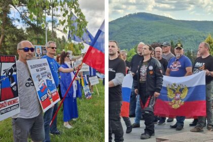 premier fico v moskve a motorkari brat za brata na ceste po slovensku reaguju protestujuci na propagandu