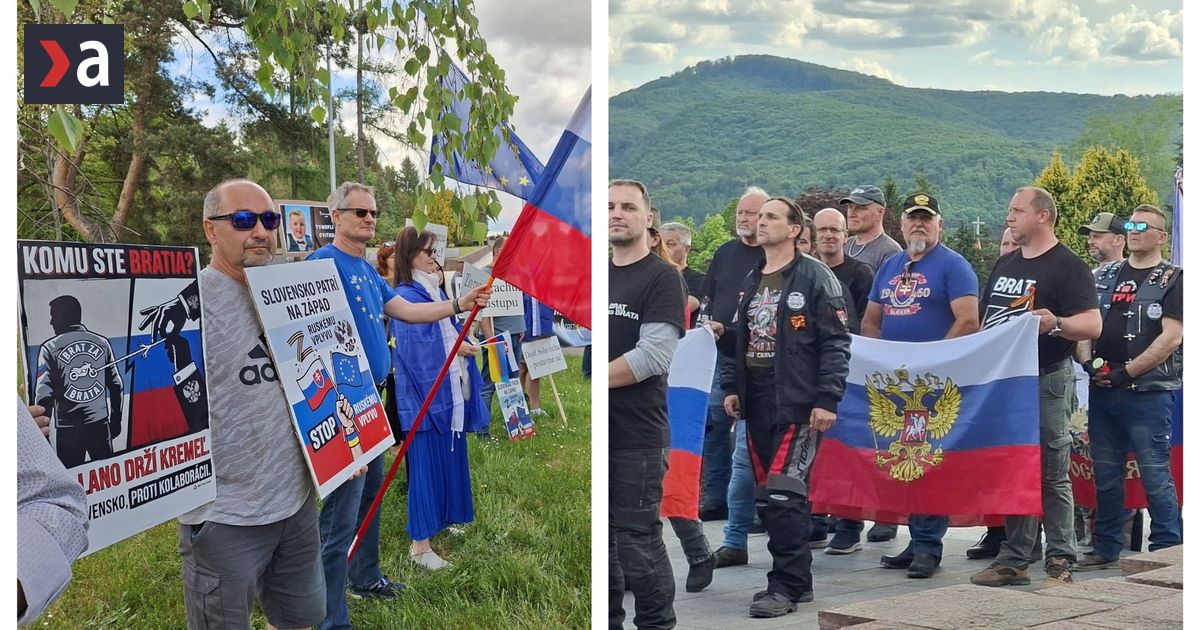 premier fico v moskve a motorkari brat za brata na ceste po slovensku reaguju protestujuci na propagandu