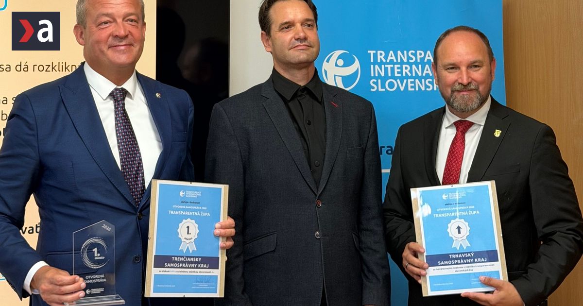 transparentnost zup trnavsky kraj opat na prvom mieste posledne miesto sa tiez nezmenilo