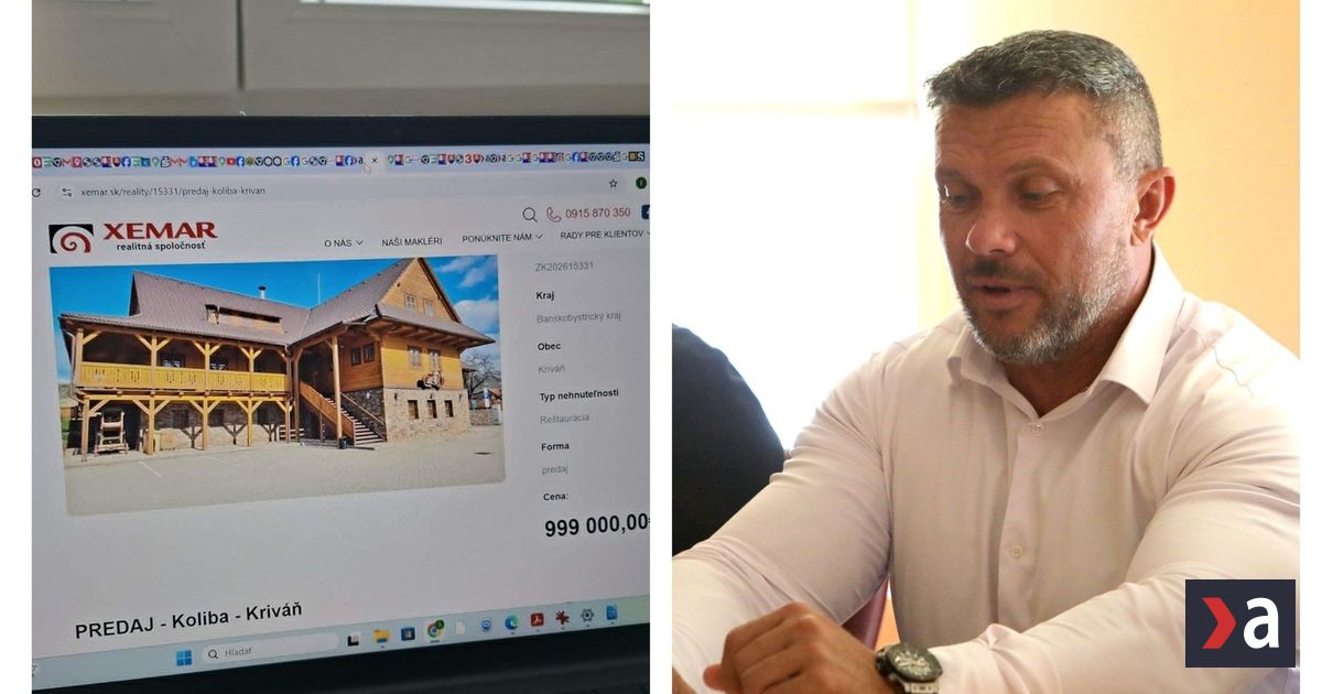 Miroslav Suja z republiky stiahol z predaja kolibu za milion Chceli sme ju len ocenit tvrdi