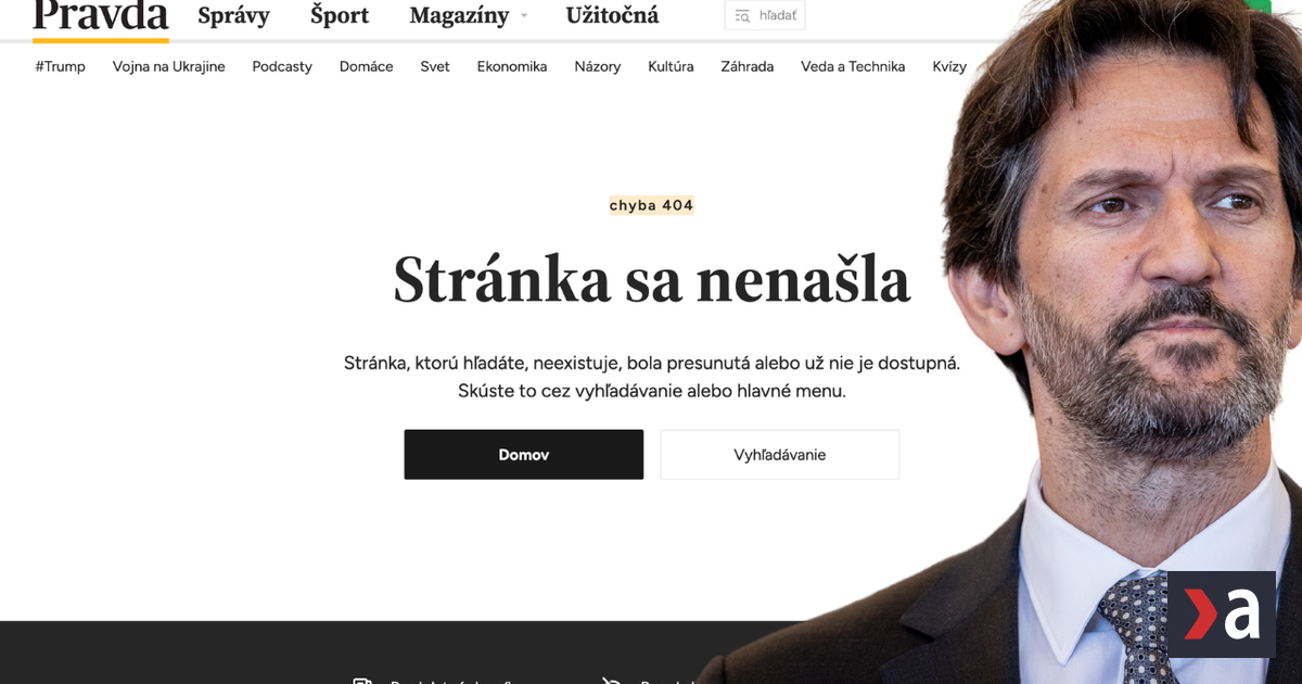 Zahadne zmiznuty clanok Pravda odstranila text o kontroverznej rekonstrukcii Kalinakovho muru