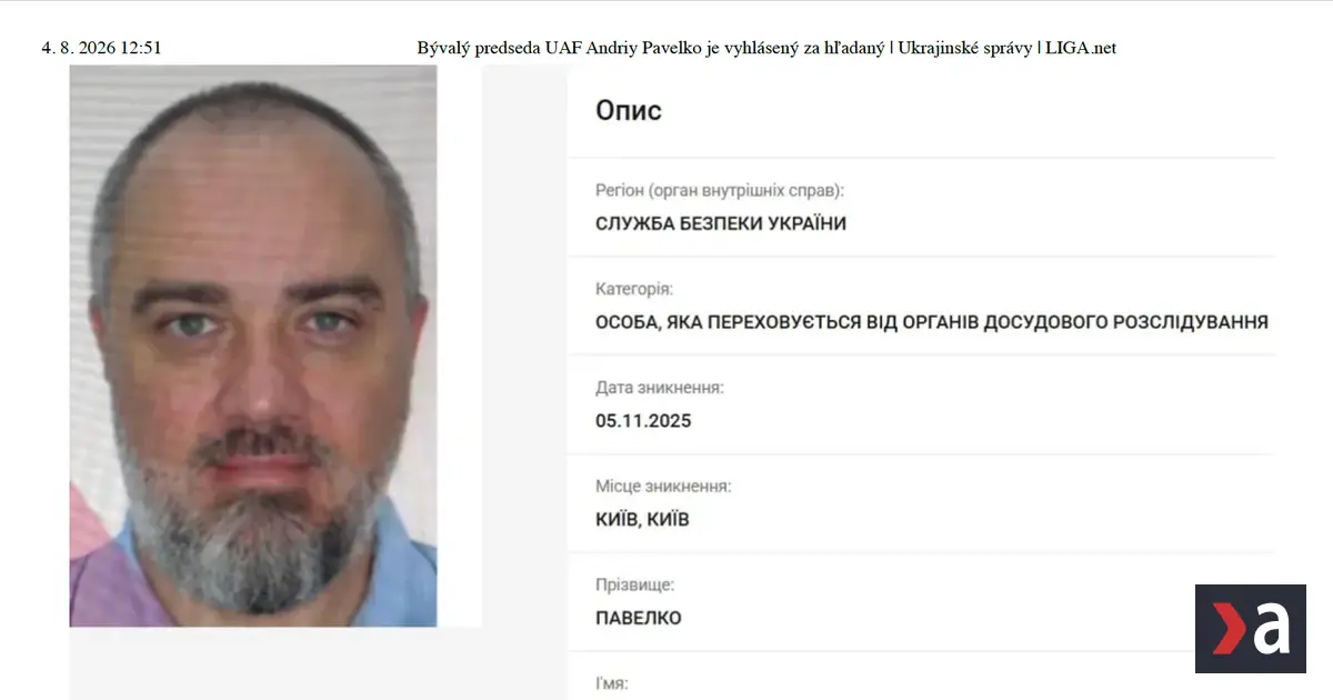 Na slobodu ho nedostala ani kaucija 10 000 eur Vieme preco byvaly sef ukrajinskeho futbalu sedi vo vazbe v Bratislave