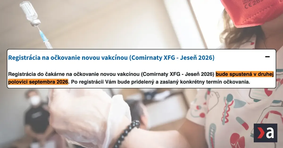 Sezóna sa začína: Česi sa už vo veľkom očkujú, na Slovensku registrácia ešte ani nezačala