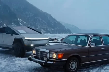 Starý Mercedes porazil v náročnom teste moderný Cybertruck od Tesly