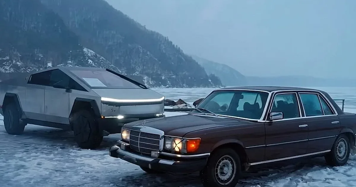 Starý Mercedes porazil v náročnom teste moderný Cybertruck od Tesly